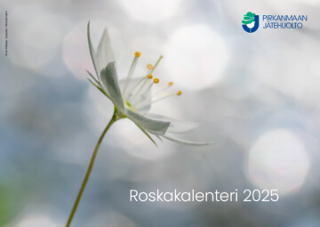 Roskakalenterin 2025 kansi. Kuvassa metsätähti.